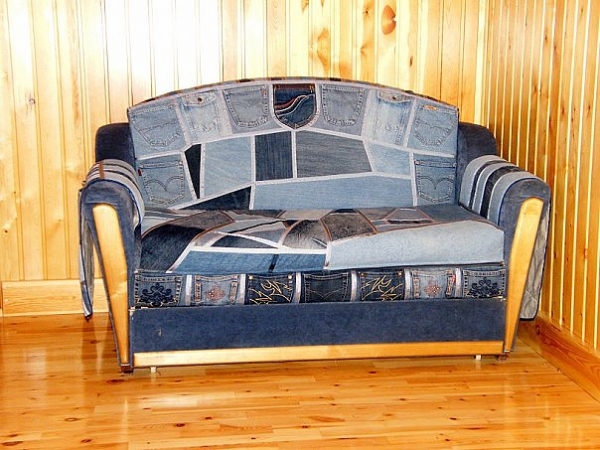 Sofa with jeans