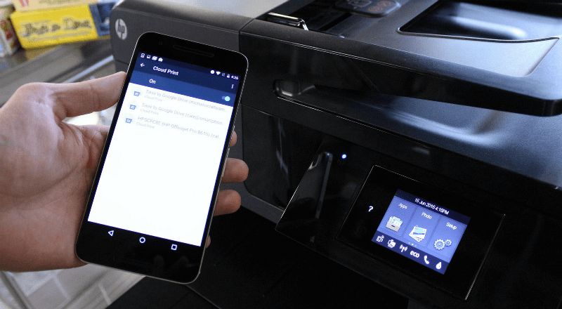 The phone does not see the printer via wifi