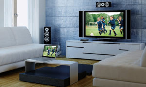 How to connect a home theater to a laptop