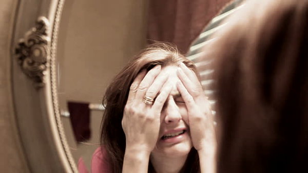 Why can't you look in the mirror when you cry?