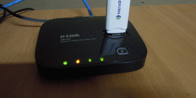 Orange light on the router