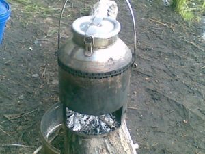 Smokehouse from a flask.