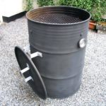 Smokehouse from a barrel.