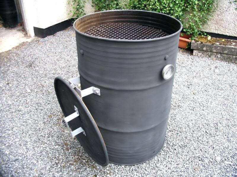 Smokehouse from a barrel.