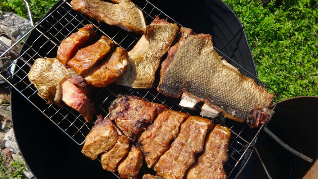 The products are smoked.