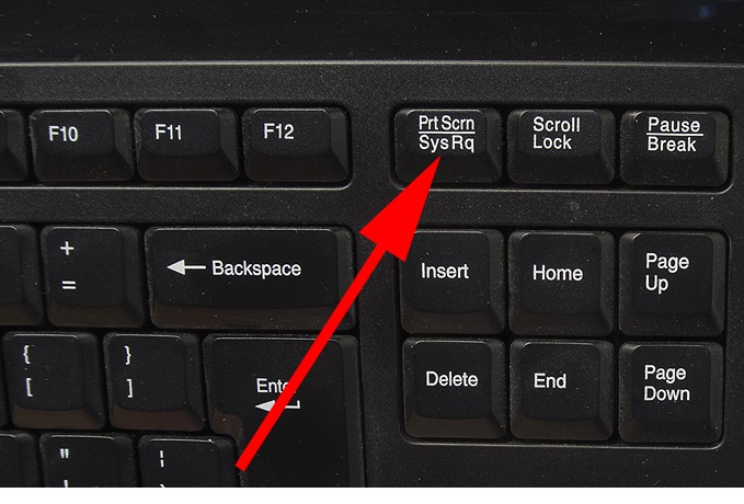 Button to take a screenshot.
