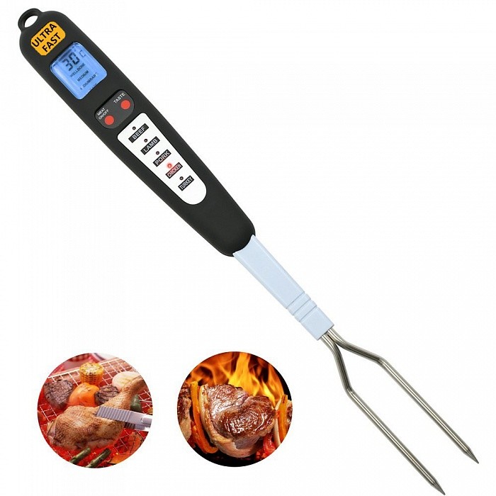 Smoking thermometer.