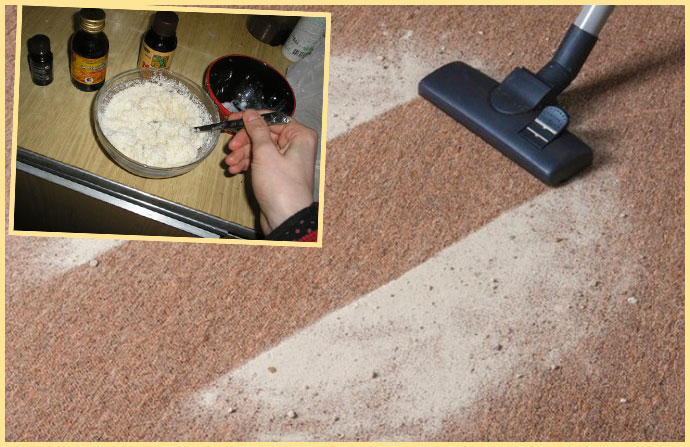 cleaning carpet with starch