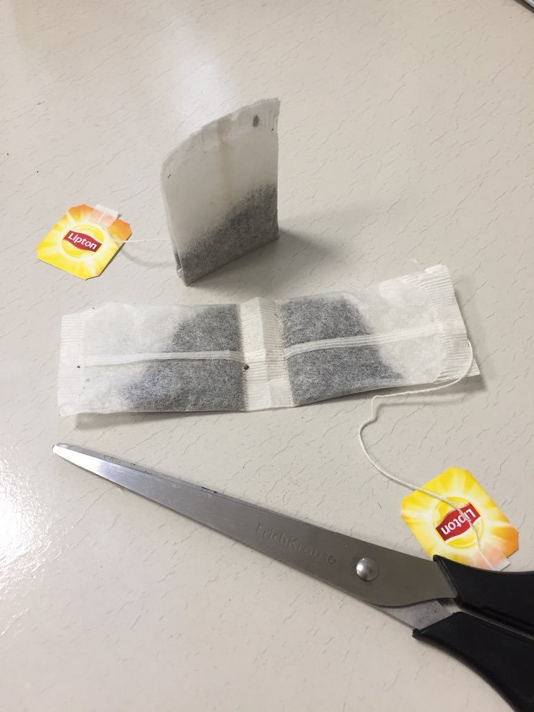 how to separate tea bags