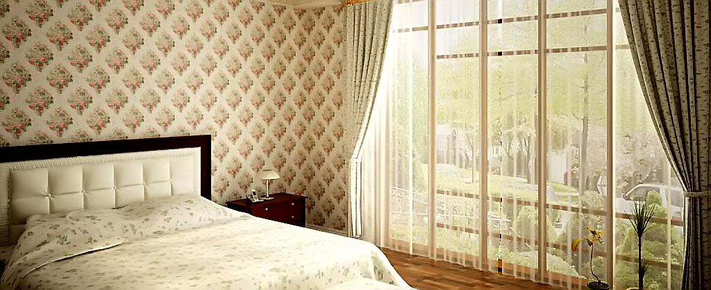 Bed against the wall