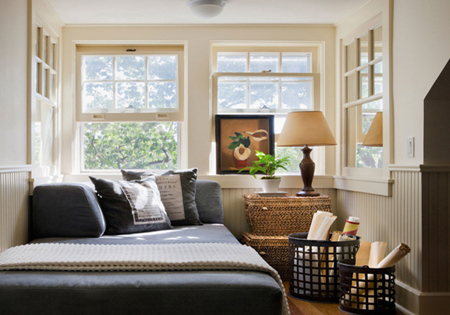 Bed against the wall