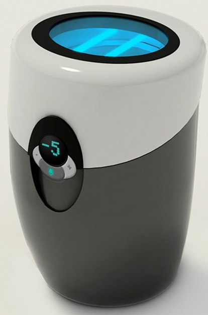 Waste bin with cooling option.