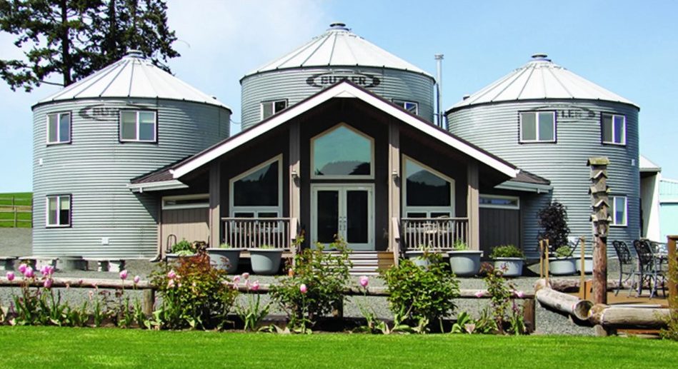 eco house silo towers