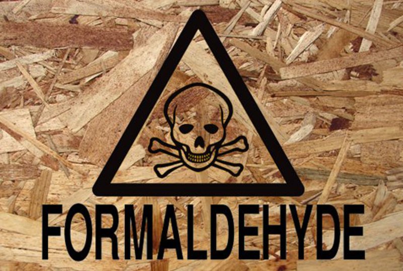 Furniture that releases formaldehyde.