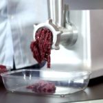 Why does meat turn black in a meat grinder?