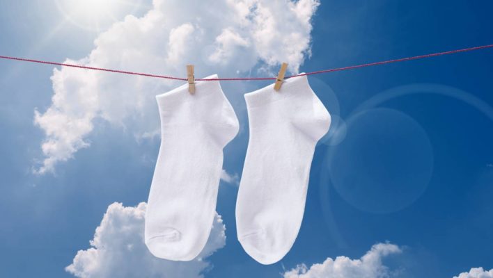 Where do socks go in the washing machine?