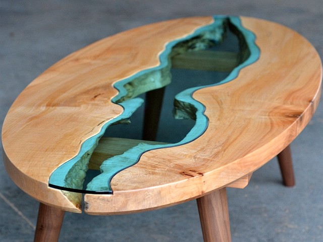 Table with river