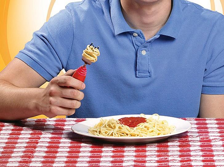 Automatic spaghetti fork.