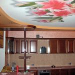 Stretch ceiling in the kitchen: pros and cons