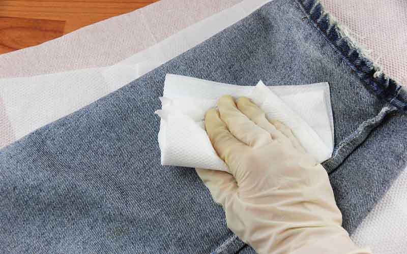 Removing paint stains.