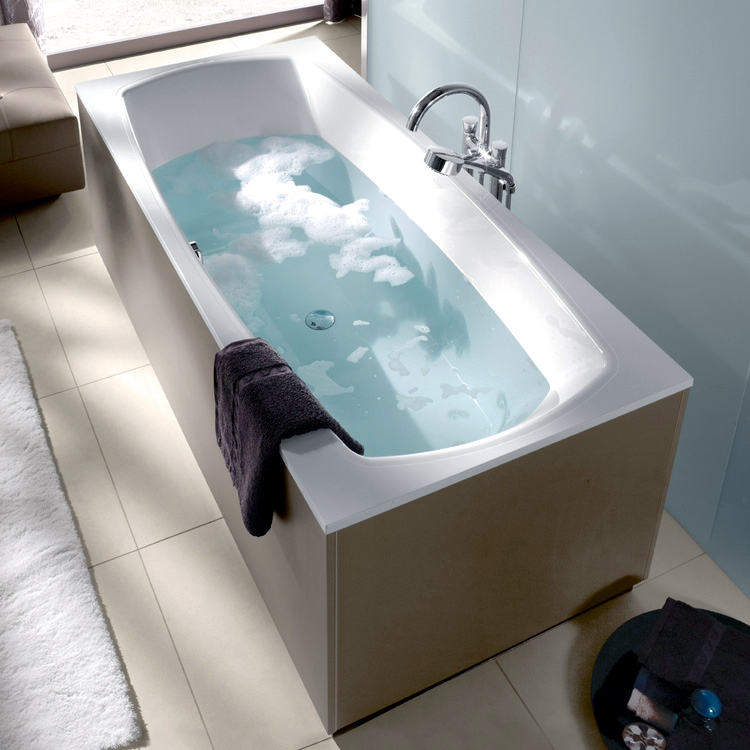 quaril bath with water