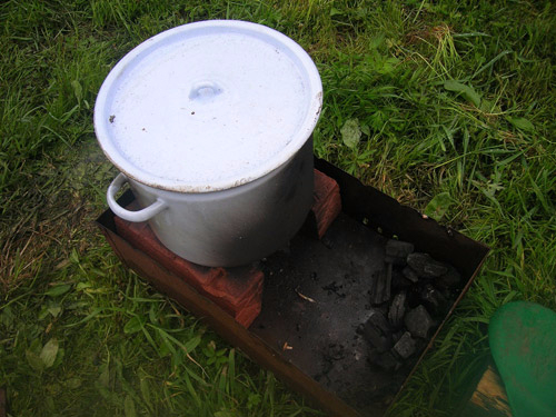 The smokehouse is ready.