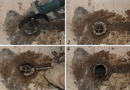 Removing the used harness.