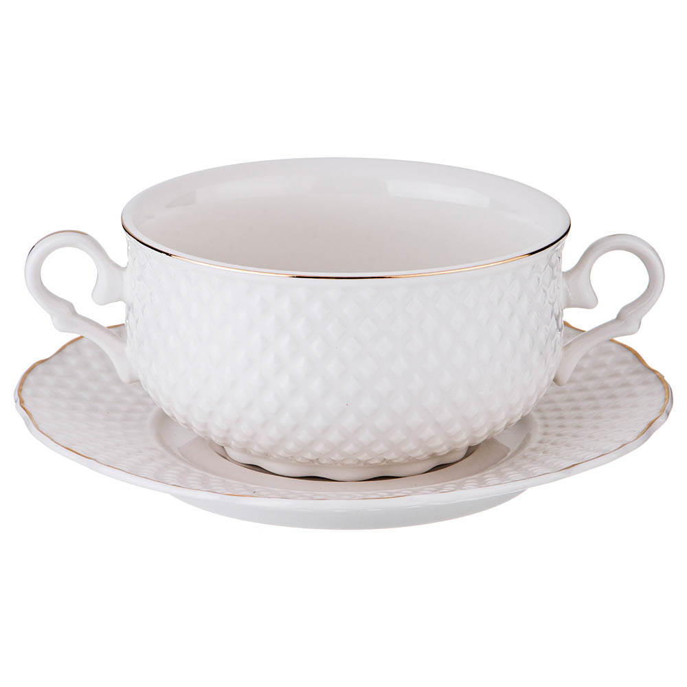 Bouillon bowl with 2 handles