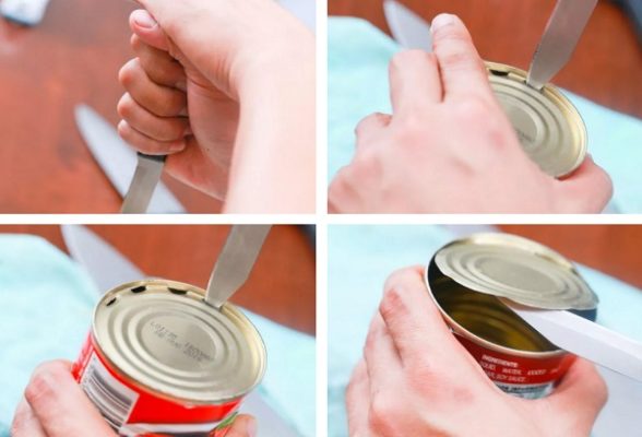 How to open a tin can without a knife and opener - 5 best ways