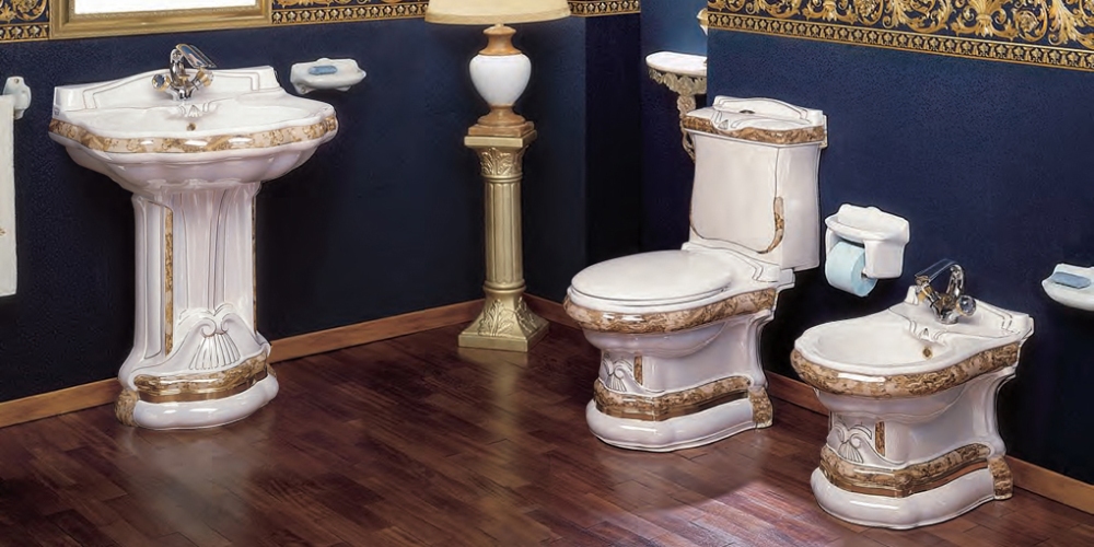 Porcelain sanitary ware.
