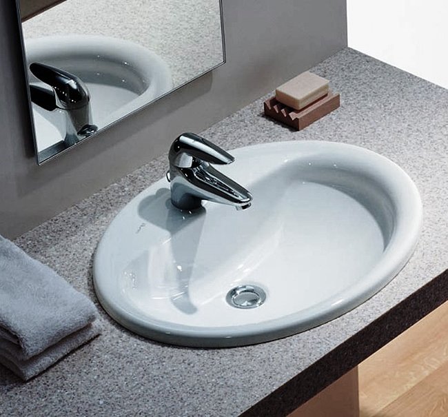Drop-in sink.