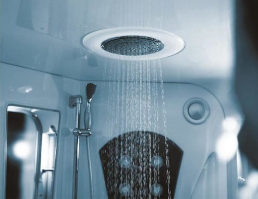 Why does the shower stall produce electric shock?