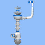 Siphon with overflow.