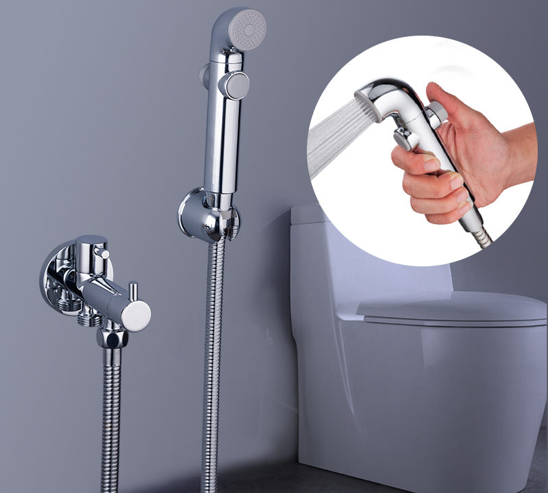feed lever on the hygienic shower.