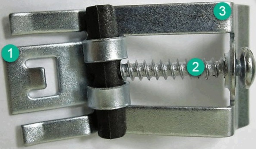 Three fastening elements.