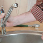 Dismantling the mixer.