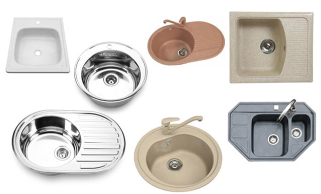 kitchen sink shapes