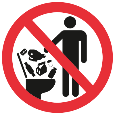 What not to flush down the toilet