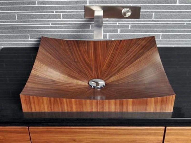 Wooden sink option.