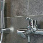 Faucet in the bathroom.