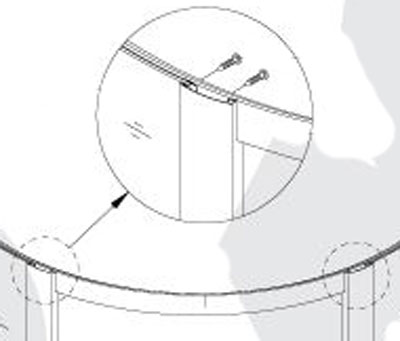 Mounting on a wide profile.