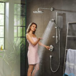 Mixer in the shower.