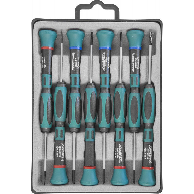 Set of precision screwdrivers.