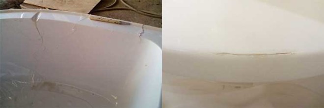 Damage to the pallet.