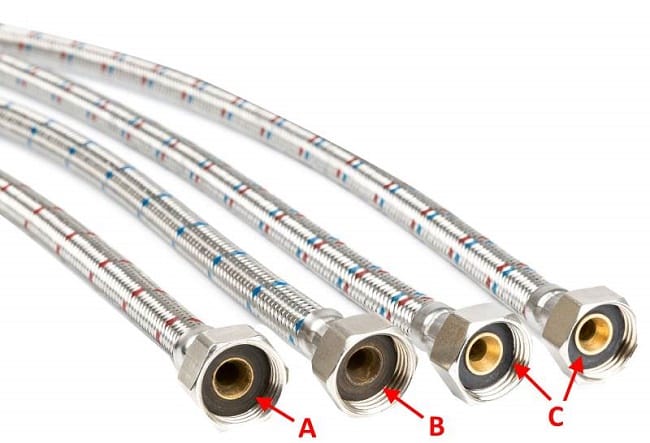 Types of hoses.
