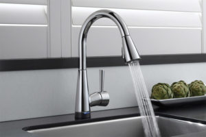 Faucets with sensor.
