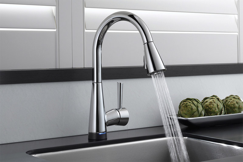 Faucets with sensor.