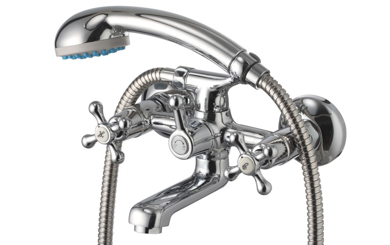 Mixer with faucet axle.