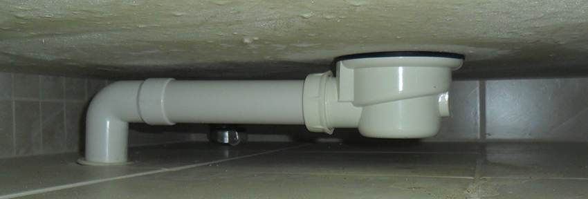 Drain for shower cabin.