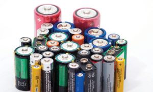 Types of batteries.